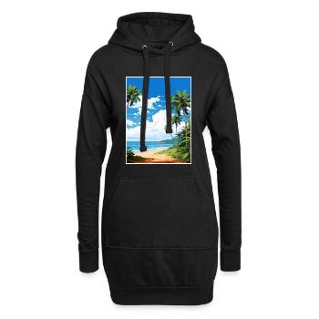 Heilige Teresa Costa Rica Vintage Reiseposter WPA - Hoodie-Kleid - Schwarz - Vorne