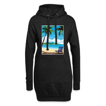 Antigua und Barbuda Karibik Reiseposter - Hoodie-Kleid - Schwarz - Vorne