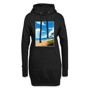 Nicoya Halbinsel Costa Rica Vintage Reiseposter - Hoodie-Kleid - Schwarz - Vorne