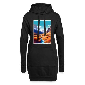 San Juan Argentinien Vintage Reiseposter Souvenir - Hoodie-Kleid - Schwarz - Vorne