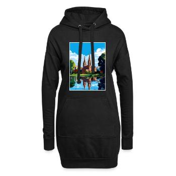 La Plata Argentinien Vintage Reiseposter Souvenir - Hoodie-Kleid - Schwarz - Vorne