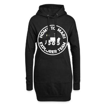 Das Entdecker Team - Hoodie-Kleid - Schwarz - Vorne