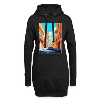 Valencia Spanien Vintage Reiseplakat Souvenir WPA - Hoodie-Kleid - Schwarz - Vorne