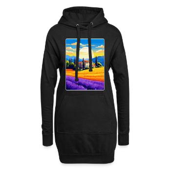 Provence Frankreich Vintage Reiseplakat Souvenir WPA - Hoodie-Kleid - Schwarz - Vorne