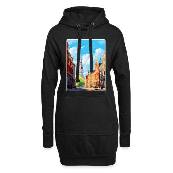 Lille Frankreich Vintage Reiseplakat WPA Souvenir - Hoodie-Kleid - Schwarz - Vorne