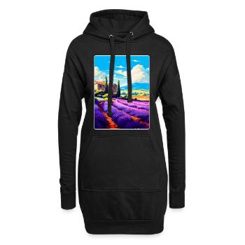Provence Frankreich Vintage Reiseplakat Souvenir WPA - Hoodie-Kleid - Schwarz - Vorne