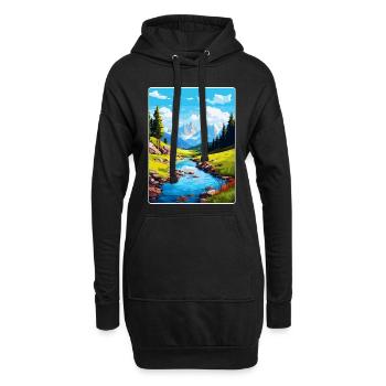 Aiguestortes I Estany de Sant Maurici Park Spanien - Hoodie-Kleid - Schwarz - Vorne