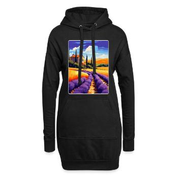 Provence Frankreich Vintage Reiseplakat Souvenir WPA - Hoodie-Kleid - Schwarz - Vorne