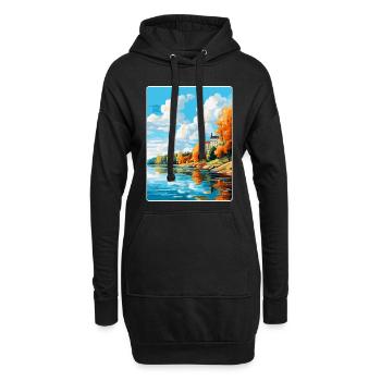 Kuopio Finnland Vintage Reiseplakat Souvenir WPA - Hoodie-Kleid - Schwarz - Vorne
