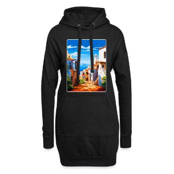 Almería Spanien Vintage Reiseplakat WPA Souvenir - Hoodie-Kleid - Schwarz - Vorne