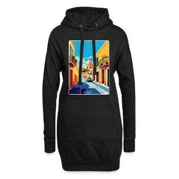 Jerez De La Frontera Spanien Vintage Reiseplakat - Hoodie-Kleid - Schwarz - Vorne