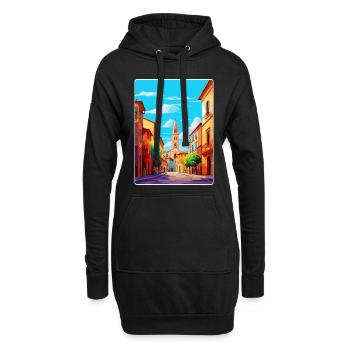 Parma Italien Vintage Reiseplakat WPA Kunst Souvenir - Hoodie-Kleid - Schwarz - Vorne
