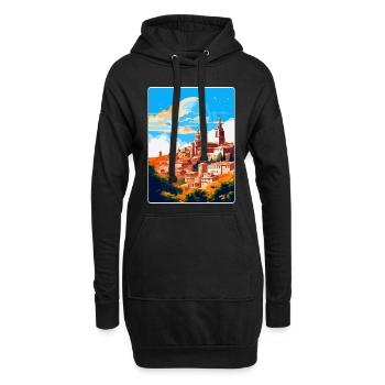Toledo Spanien Vintage Reiseposter WPA Souvenir - Hoodie-Kleid - Schwarz - Vorne