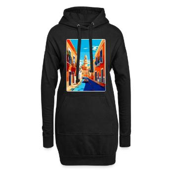 Jerez De La Frontera Spanien Vintage Reiseplakat - Hoodie-Kleid - Schwarz - Vorne
