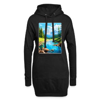 Aiguestortes I Estany de Sant Maurici Park Spanien - Hoodie-Kleid - Schwarz - Vorne
