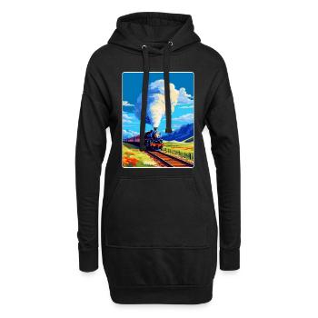 Orient Express Zug Europa Vintage Reiseplakat - Hoodie-Kleid - Schwarz - Vorne