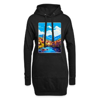 Sarajevo Bosnien Herzegowina Vintage Reiseposter - Hoodie-Kleid - Schwarz - Vorne