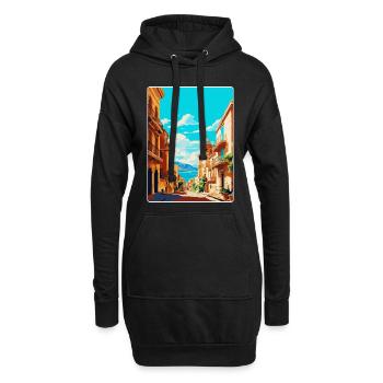 Palermo Italien Vintage Reiseposter WPA Souvenir - Hoodie-Kleid - Schwarz - Vorne