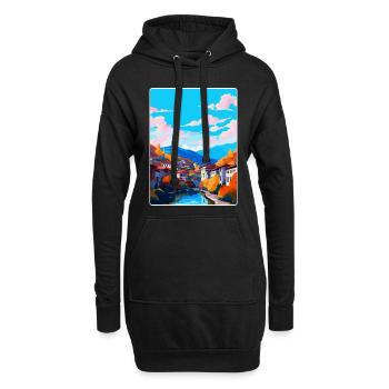 Sarajevo Bosnien Herzegowina Vintage Reiseposter - Hoodie-Kleid - Schwarz - Vorne