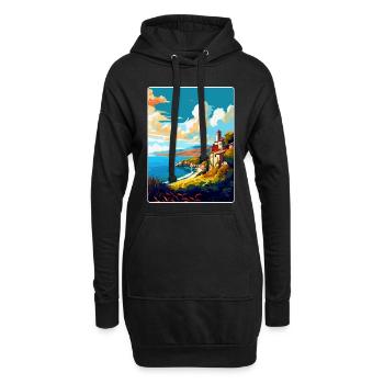 Galicien Spanien Vintage Reiseplakat WPA Souvenir - Hoodie-Kleid - Schwarz - Vorne