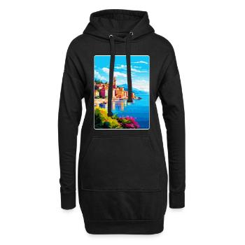 La Spezia Italien Vintage Reiseplakat Souvenir WPA - Hoodie-Kleid - Schwarz - Vorne