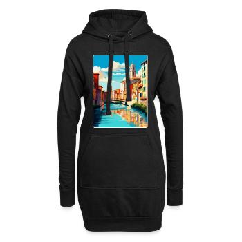 Girona Spain Vintage Travel Poster WPA Souvenir - Hoodie Dress - black - Front