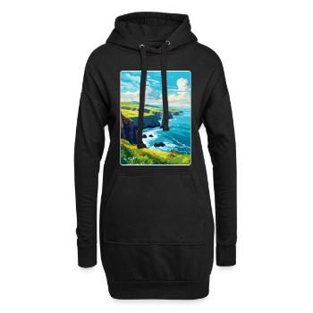 Dingle Halbinsel Irland Vereinigtes Königreich Vintage Reiseposter - Hoodie-Kleid - Schwarz - Vorne