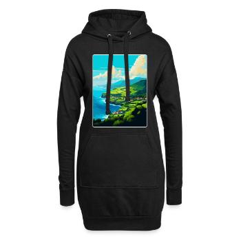 Azoren Portugal Vintage Reiseposter Souvenir WPA - Hoodie-Kleid - Schwarz - Vorne