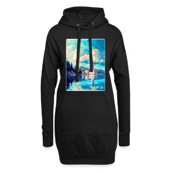 Split Kroatien Vintage Reiseplakat WPA Souvenir - Hoodie-Kleid - Schwarz - Vorne