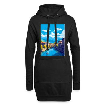 Sarajevo Bosnien Herzegowina Vintage Reiseposter - Hoodie-Kleid - Schwarz - Vorne