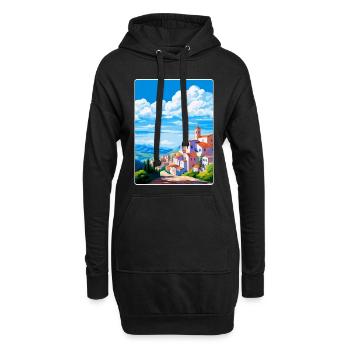 Castelo Branco Portugal Vintage Reiseposter WPA - Hoodie-Kleid - Schwarz - Vorne