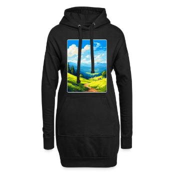 Harz Deutschland Vintage Reiseplakat WPA - Hoodie-Kleid - Schwarz - Vorne