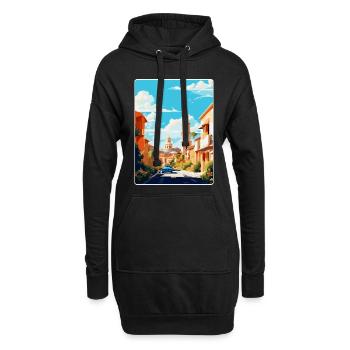 Cordoue Espagne Affiche de voyage vintage WPA Souvenir - Sweat-shirt à capuche long Femme - noir - Devant