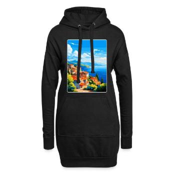 Samos Griechenland Vintage Reiseposter WPA Souvenir - Hoodie-Kleid - Schwarz - Vorne