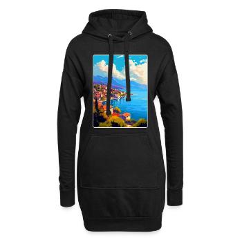 Ohrid Nordmazedonien Vintage Reiseposter WPA - Hoodie-Kleid - Schwarz - Vorne