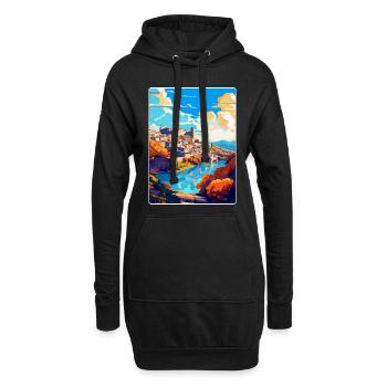 Toledo Spanien Vintage Reiseposter WPA Souvenir - Hoodie-Kleid - Schwarz - Vorne