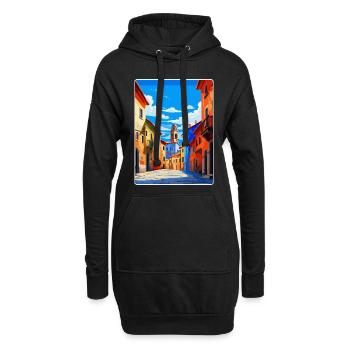 Oviedo Spanien Vintage Reiseplakat WPA Souvenir - Hoodie-Kleid - Schwarz - Vorne