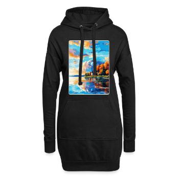 Kuopio Finnland Vintage Reiseplakat Souvenir WPA - Hoodie-Kleid - Schwarz - Vorne