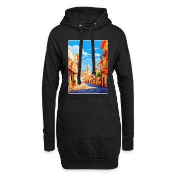 Alicante Espagne Affiche de voyage vintage Souvenir WPA - Sweat-shirt à capuche long Femme - noir - Devant