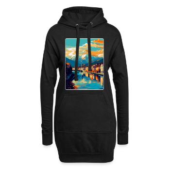 Villach Österreich Vintage Reiseplakat Souvenir WPA - Hoodie-Kleid - Schwarz - Vorne