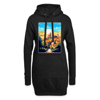 Toledo Spanien Vintage Reiseposter WPA Souvenir - Hoodie-Kleid - Schwarz - Vorne