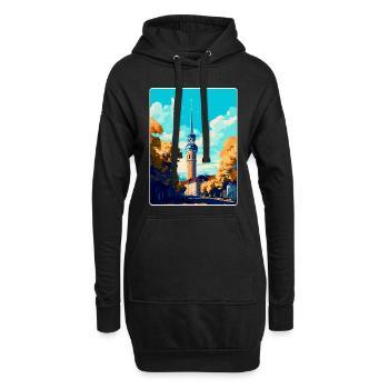 Dortmund Allemagne Poster de voyage vintage souvenir - Sweat-shirt à capuche long Femme - noir - Devant