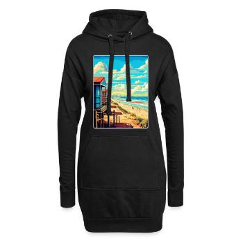 Zandvoort Niederlande Vintage Reiseplakat WPA - Hoodie-Kleid - Schwarz - Vorne