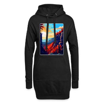 Parc national de la Suisse bohémienne République tchèque - Sweat-shirt à capuche long Femme - noir - Devant