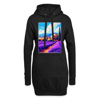 Provence Frankreich Vintage Reiseplakat Souvenir WPA - Hoodie-Kleid - Schwarz - Vorne