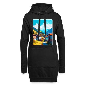 Artvin Türkei Vintage Reiseposter WPA Souvenir - Hoodie-Kleid - Schwarz - Vorne