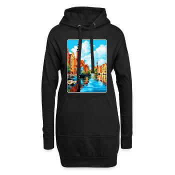 Danzig Polen Vintage Reiseposter WPA Souvenir - Hoodie-Kleid - Schwarz - Vorne