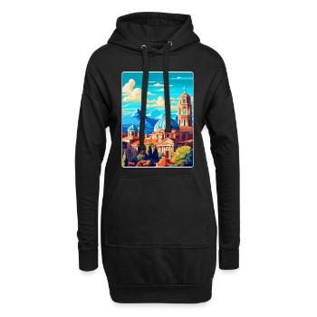 Sofia Bulgarie Affiche de voyage vintage Souvenir WPA - Sweat-shirt à capuche long Femme - noir - Devant