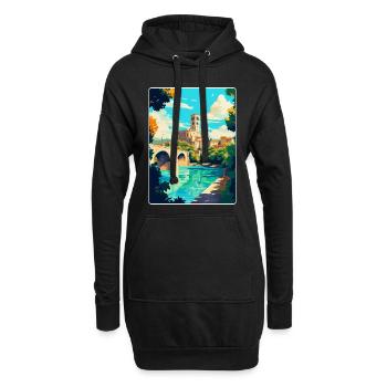 Avignon Frankreich Vintage Reiseplakat Souvenir WPA - Hoodie-Kleid - Schwarz - Vorne