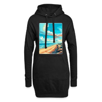 Zandvoort Niederlande Vintage Reiseplakat WPA - Hoodie-Kleid - Schwarz - Vorne